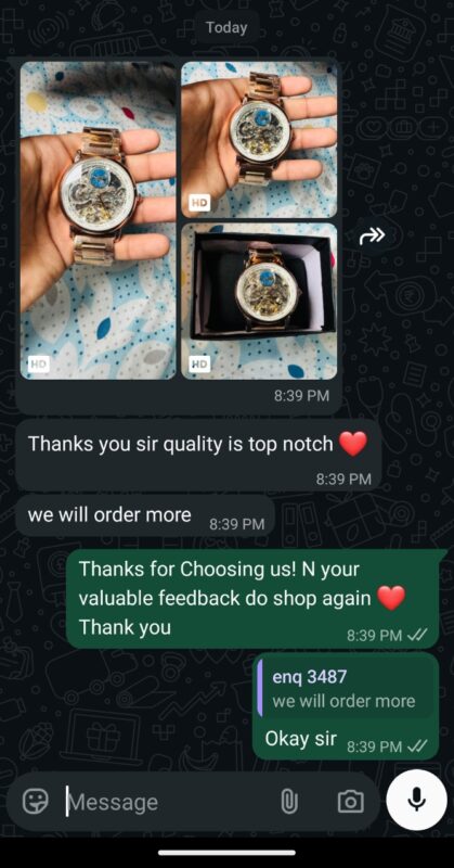 Customer photo