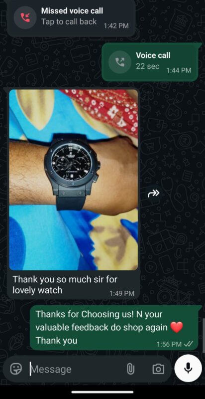 Customer photo